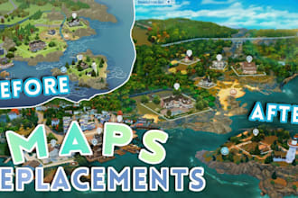 make custom maps, skins, and assets for cities skylines, rimworld, sims 4