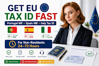 get portugal nif spain nie italy tax id fast for non residents