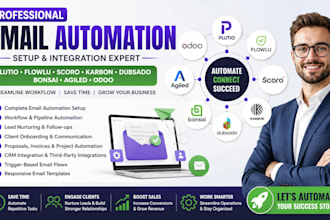 setup plutio flowlu scoro karbon dubsado bonsai agiled odoo email automation