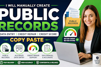 manually create USA public records accounts for you in 12 hours