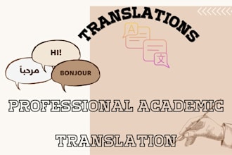 provide professional academic and social science translation
