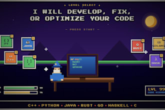 develop, fix, or optimize your code in cpp and python