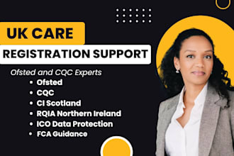 support ofsted and cqc registration for UK care providers