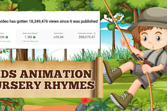 create animate educational cartoon songs to earn 10k