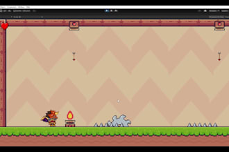 develop 2d platformer game in godot engine, unity, construct 3 for mobile pc web