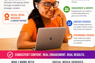 manage and grow your social media with strategy and content