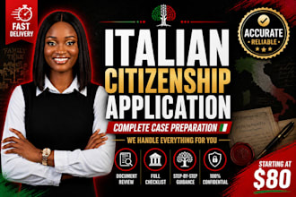 prepare your complete italian citizenship by descent application