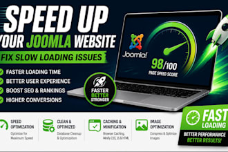 speed up your joomla website and fix slow loading issues
