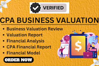 business valuation, 409a appraisal, financial modeling, investment report, dcf