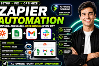 setup fix zapier automation connect goggle sheet gmail slack zapier integration
