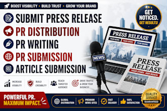 submit press release pr distribution pr writing pr submission article submission