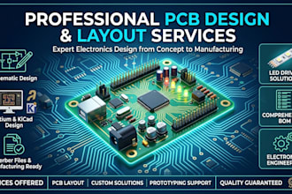 pcb layout, gerber files, bom, led driver, altium kicad, electronics design