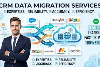 do data migration to salesforce, monday crm, hubspot crm, zoho, pipedrive, fresh