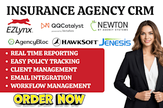 do agencybloc ezlynx hawksoft qqcatalyst jenesis newton radiusbob insureio  crm