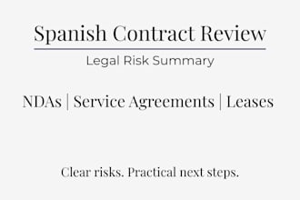 review your spanish contract and identify legal risks