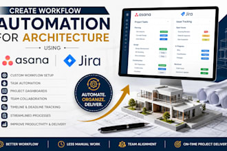 create workflow automation for architecture using asana and jira