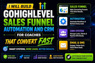 build gohighlevel sales funnel automation and crm for coaches that convert fast
