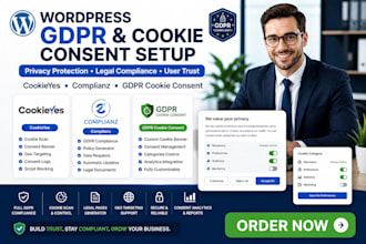 setup wordpress gdpr and cookie consent plugins cookieyes complianz gdpr cookie