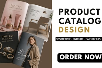 product catalog brochure cosmetics furniture fashion jewelry catalog design