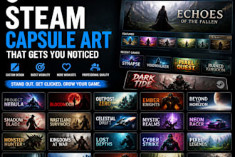 create steam capsule artwork game poster cover art steam banner boost wishlist