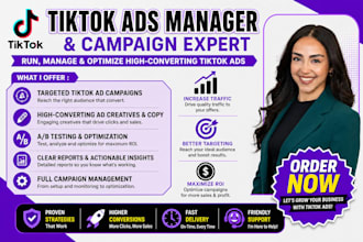 run tiktok ads and be your tiktok ads manager