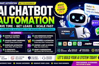 design advanced ai workflows, prompt engineering,and llm automation with chatgpt