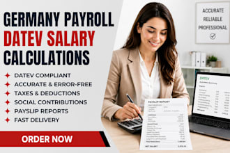 do germany payroll accounting and datev compliant salary calculation