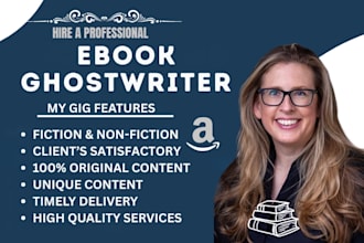 be your ebook writer, ghostwriter and kindle ghost book writer