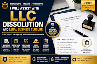 assist with llc dissolution and legal business closure