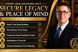 uk family trust deed discretionary trust deed UK revocable trust property trusts