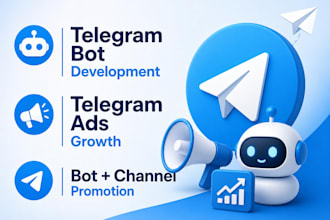 develop telegram bot, run telegram ads to bring users to telegram bot or channel