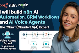 claw n8n ai automation crm workflow ai voice agent