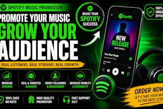 do spotify track promotion, spotify album music, spotify artist profile growth