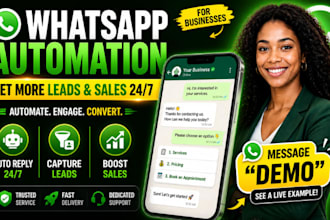 build whatsapp automation chatbot to generate leads and automate your sales