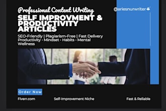 write engaging self improvement and productivity articles for your blog