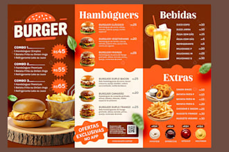 create brand modern cafe and bar menu, restaurant food and drink menu design
