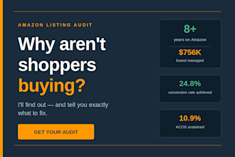 audit your amazon listing and tell you exactly what to fix