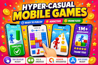 do hyper casual game development with unity multiplayer 2d and 3d game