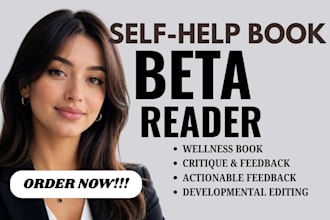 beta read your self help and motivational book with honest actionable feedback