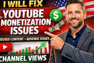 fix youtube monetization issues, reused content and adsense approval fast