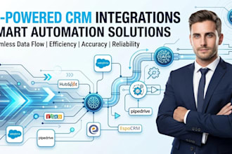 integrate zapier make with twillo, vapi io , hubspot zoho pipedrive crm, salesfo