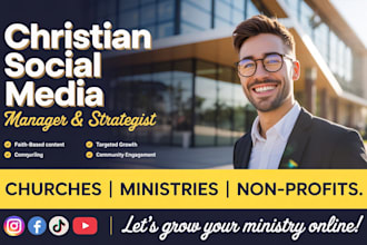 be your christian social media manager for church marketing and ministry growth