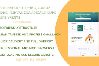 design group home, independent living, mental health and home care website