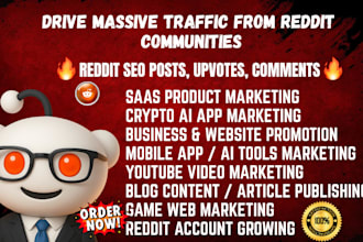promote your saas ai app agency startup or online venture via reddit SEO post