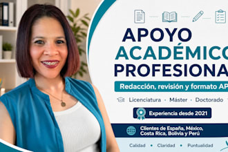 apoyo académico y revisión de textos estilo apa