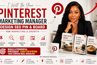 be your pinterest manager for SEO marketing and growth