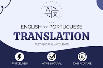 translate english to portuguese