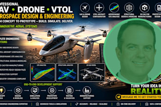 uav drone vtol design cfd analysis prototype ready engineering for manufacturing