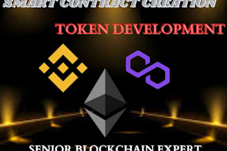 do smart contract creation, token memecoin creation, bep20 and erc20 deployment