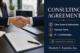 draft a professional consulting agreement as a US attorney